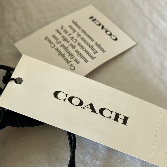 Coach: Blue & Pink Umbrella- Cherry Pattern - Picture 10 of 15